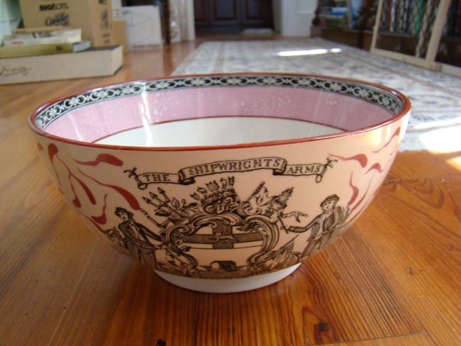 A wonderful "Ship Caroline" Liverpool 'style' bowl by Adams circa 1900 — image 3